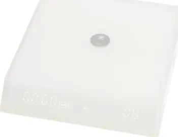 Peshore kuzhine Timemore White Mirror Nano, kronometër, e bardhë