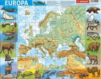 Puzzle Demart Physical Europe, 72 elemente