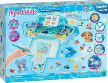 Set kreativ me rruaza Aquabeads Design Factory, mbi 1500 rruaza, për fëmijë 4+, shumëngjyrëshe