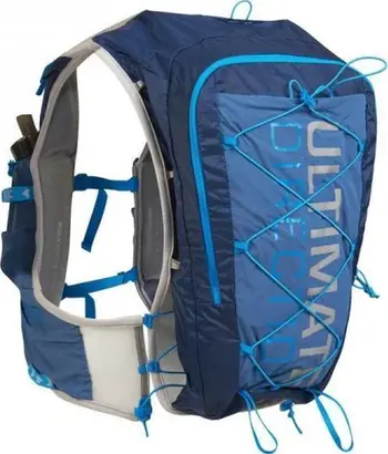 Çantë jelek turistike Ultimate Direction Mountain Vest 5.0, 13.4L, ultralehtë, blu e errët