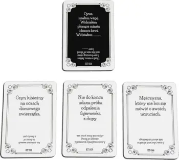 Lojë me letra Kojar Gentlemen's Cards Episode Three, për të rritur, dygjuhëshe