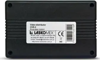 Modul ndarës video Laskomex CV-R2, për 4 monitorë, për sisteme video-interfonie
