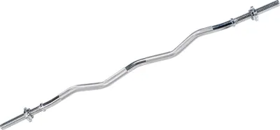Shirit curl për pesha, 120cm, 28mm, çelik i argjendtë - 1