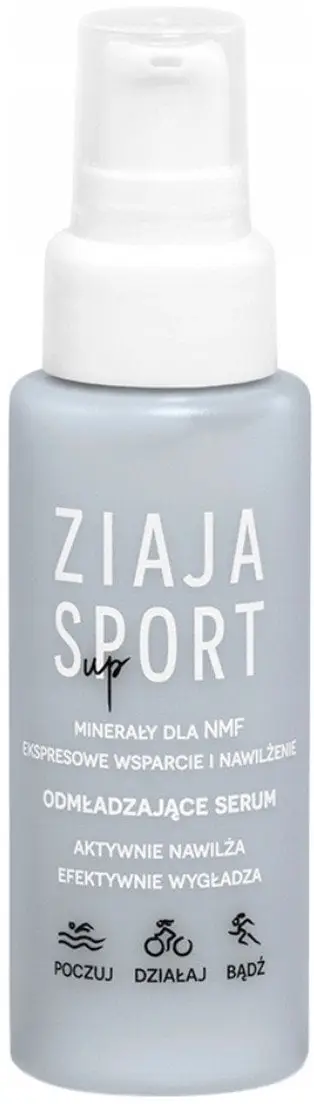 Serum rigjenerues fytyre Ziaja Sport Up, 50 ml, hidratues, vegan