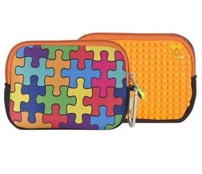 Çantë ruajtëse PIXIE CREW Storage Pouch, panel silikoni puzzle, 15 cm, shumëngjyrëshe - 1