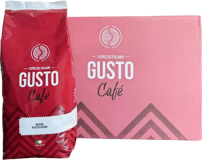 Kafe Gusto Cafe- Meduim Roasted Beans, 10 kg - 1