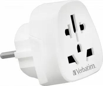 Adapter udhëtimi Verbatim WTEU-02, World to Europe, prizë 2 pina, i bardhë