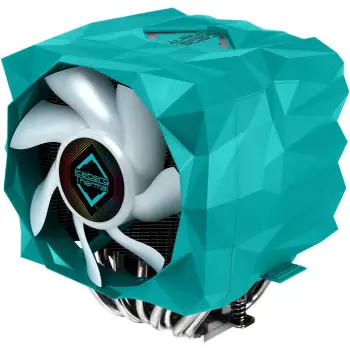 Cooler Iceberg Thermal IceSLEET X9 Dual TR, 2 ventilatorë, ARGB, për AMD Threadripper, teal