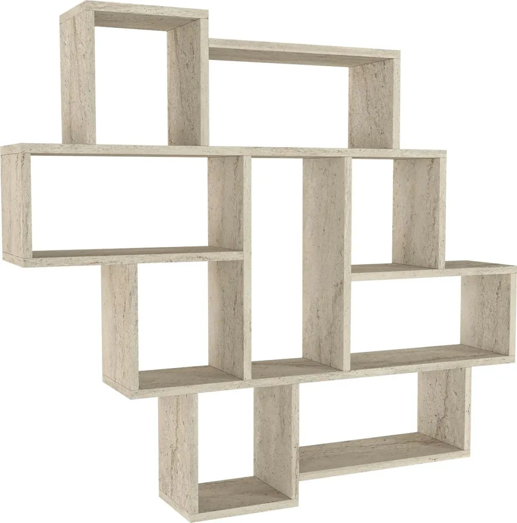 Raft muri Hanah Home, ngjyrë travertine, Parola - 6