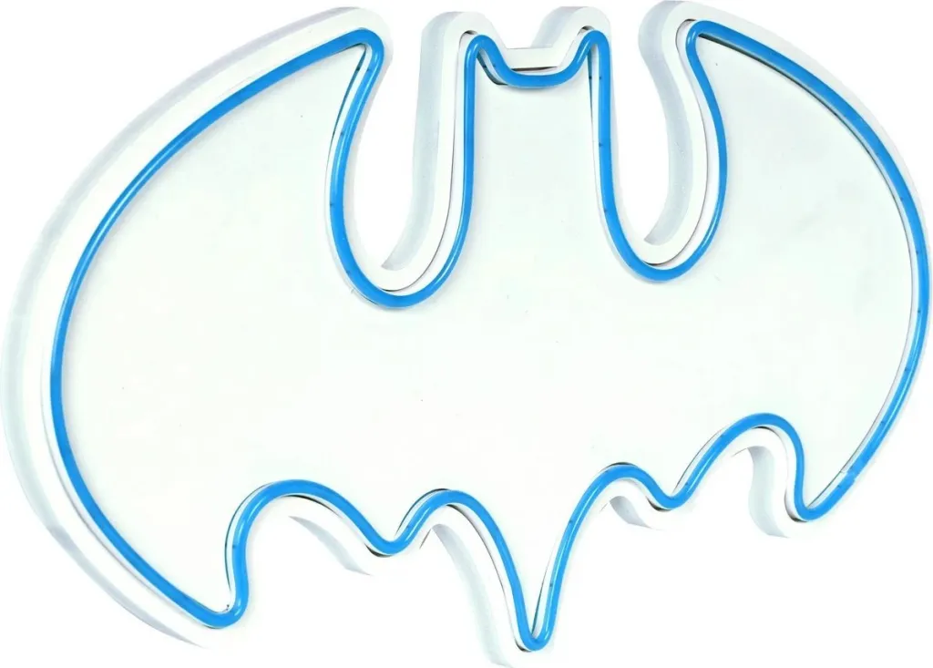 Dritë dekorative murale LED, formë Batman, ngjyrë blu - 7
