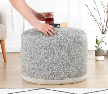 Puf Atelier del Sofa, ngjyrë gri e çelët, Cedre