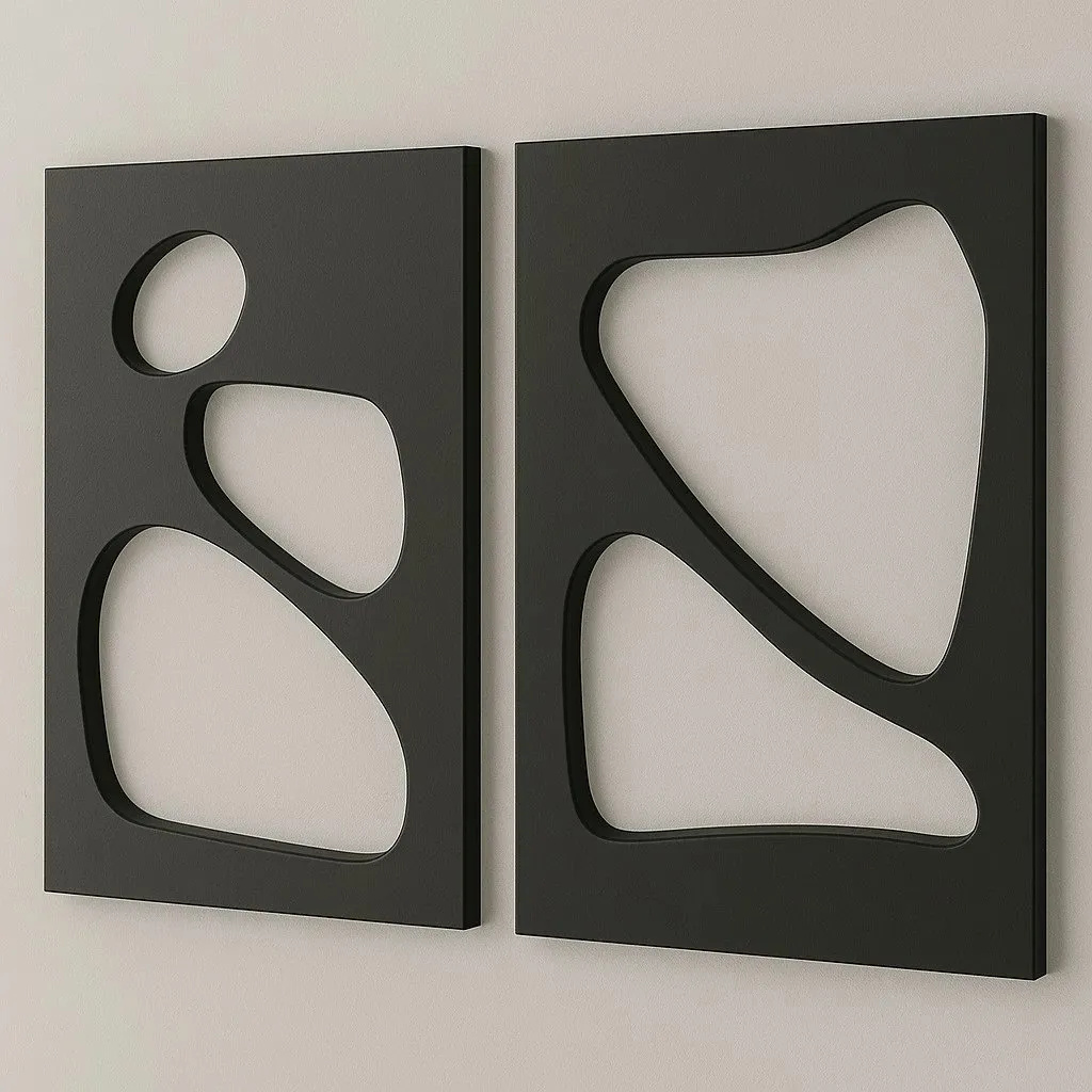 Pikturë dekorative MDF (2 copë), Wallity, Hhloyma00003, 50x70 cm - 2