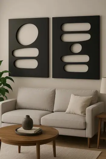 Pikturë dekorative MDF (2 copë), Wallity, Hhloyma00002, 50x70 cm