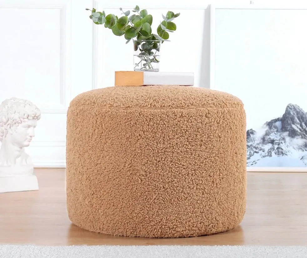 Puf Skylee, lëkurë artificiale, ngjyrë kafe, Atelier del Sofa - 2