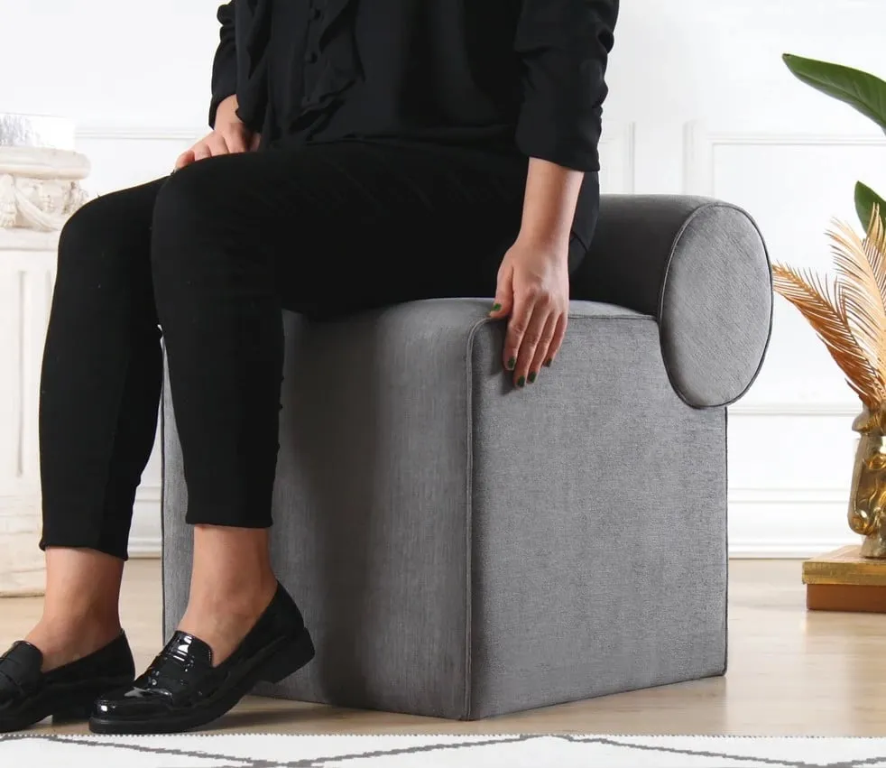 Puf Atelier del Sofa, Linburg, ngjyrë gri - 3