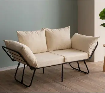 Divan-krevat dy ulëshe, Atelier del Sofa, Viper, ngjyrë krem e çelët