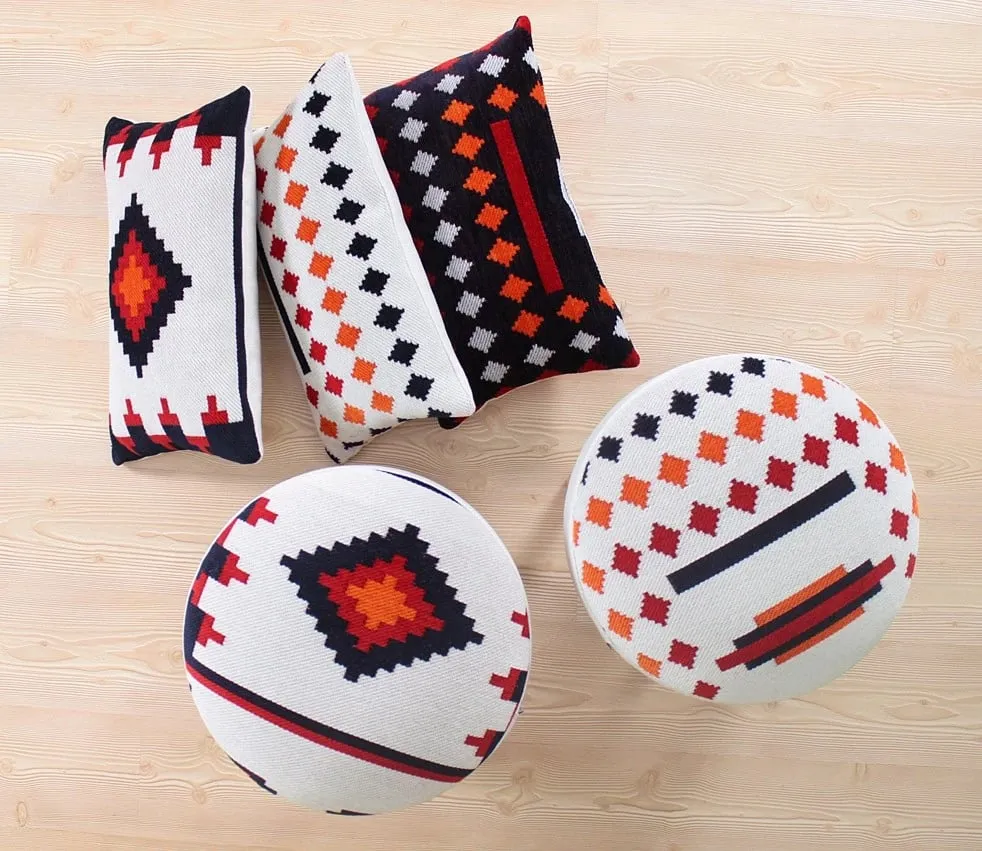 Puf bohemian, shumëngjyrësh, Atelier del Sofa, Farm - 1