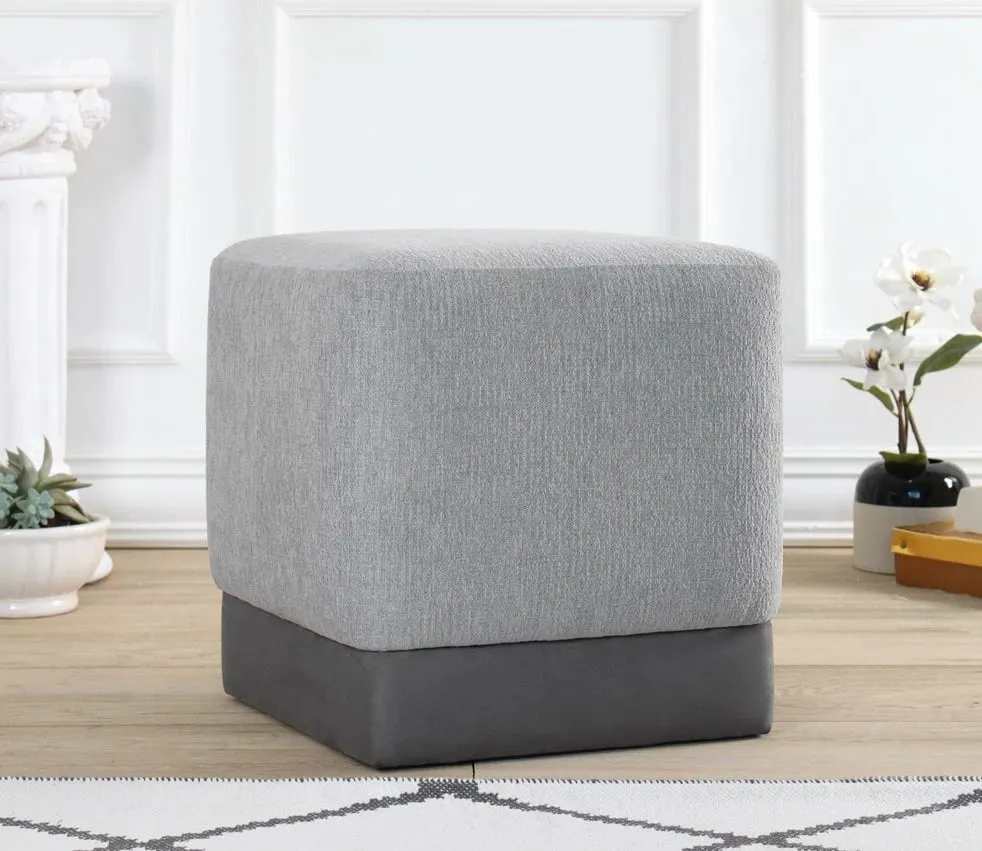 Puf Atelier del Sofa, Borgot, ngjyrë gri - 2