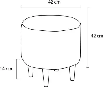 Puf gri Atelier del Sofa, Findik Gabban 14