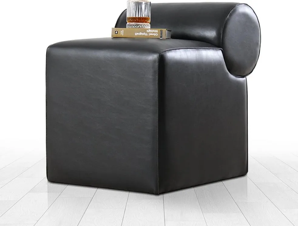 Puf lëkure e zezë, Atelier del Sofa, Rohin - 6