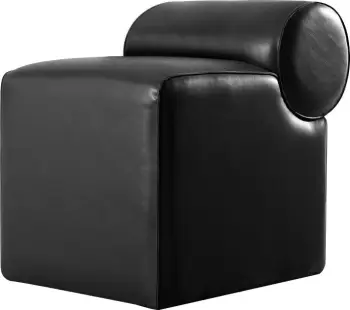 Puf lëkure e zezë, Atelier del Sofa, Rohin