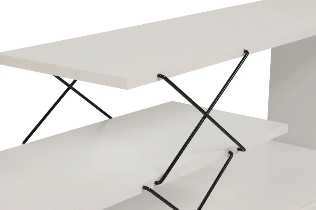 Komodë TV Hanah Home, Zigzag, e bardhë - 11