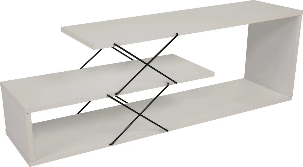 Komodë TV Hanah Home, Zigzag, e bardhë - 7