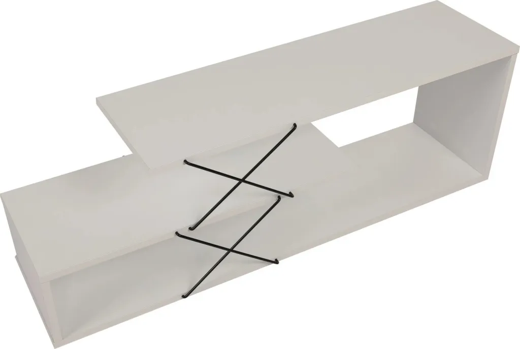 Komodë TV Hanah Home, Zigzag, e bardhë - 8