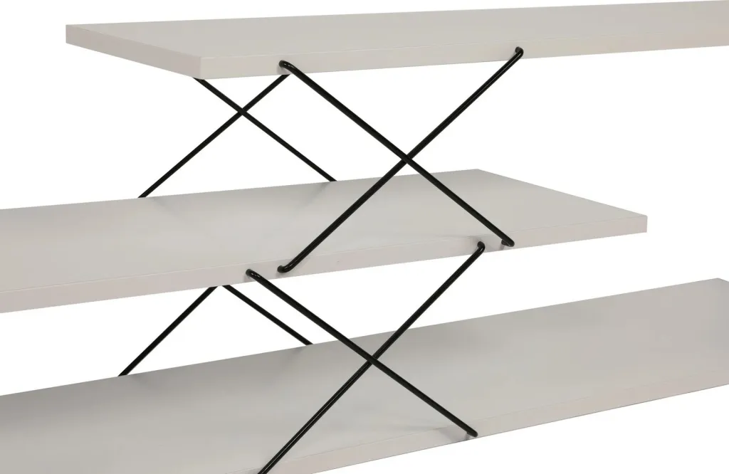 Komodë TV Hanah Home, Zigzag, e bardhë - 10