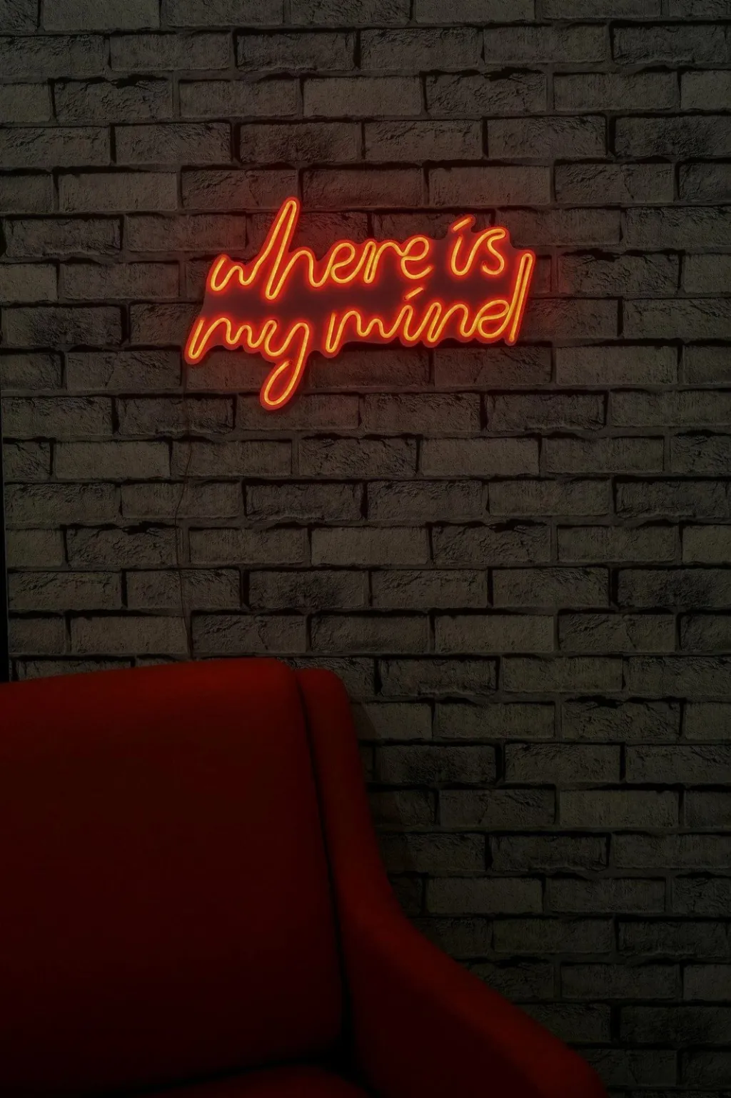 Dritë dekorative LED plastike, 'Where is my mind', e kuqe - 5