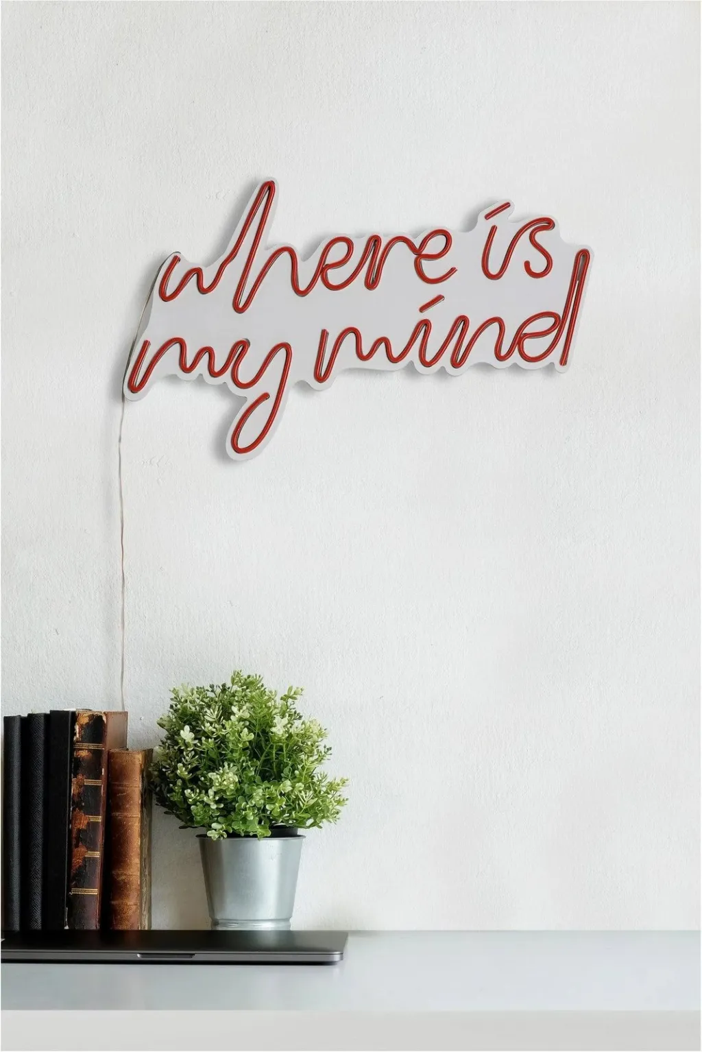 Dritë dekorative LED plastike, 'Where is my mind', e kuqe - 6