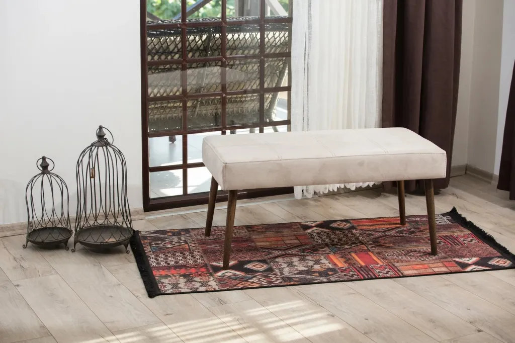 Pouf Atelier del Sofa, kadife bezh, Talu - 2