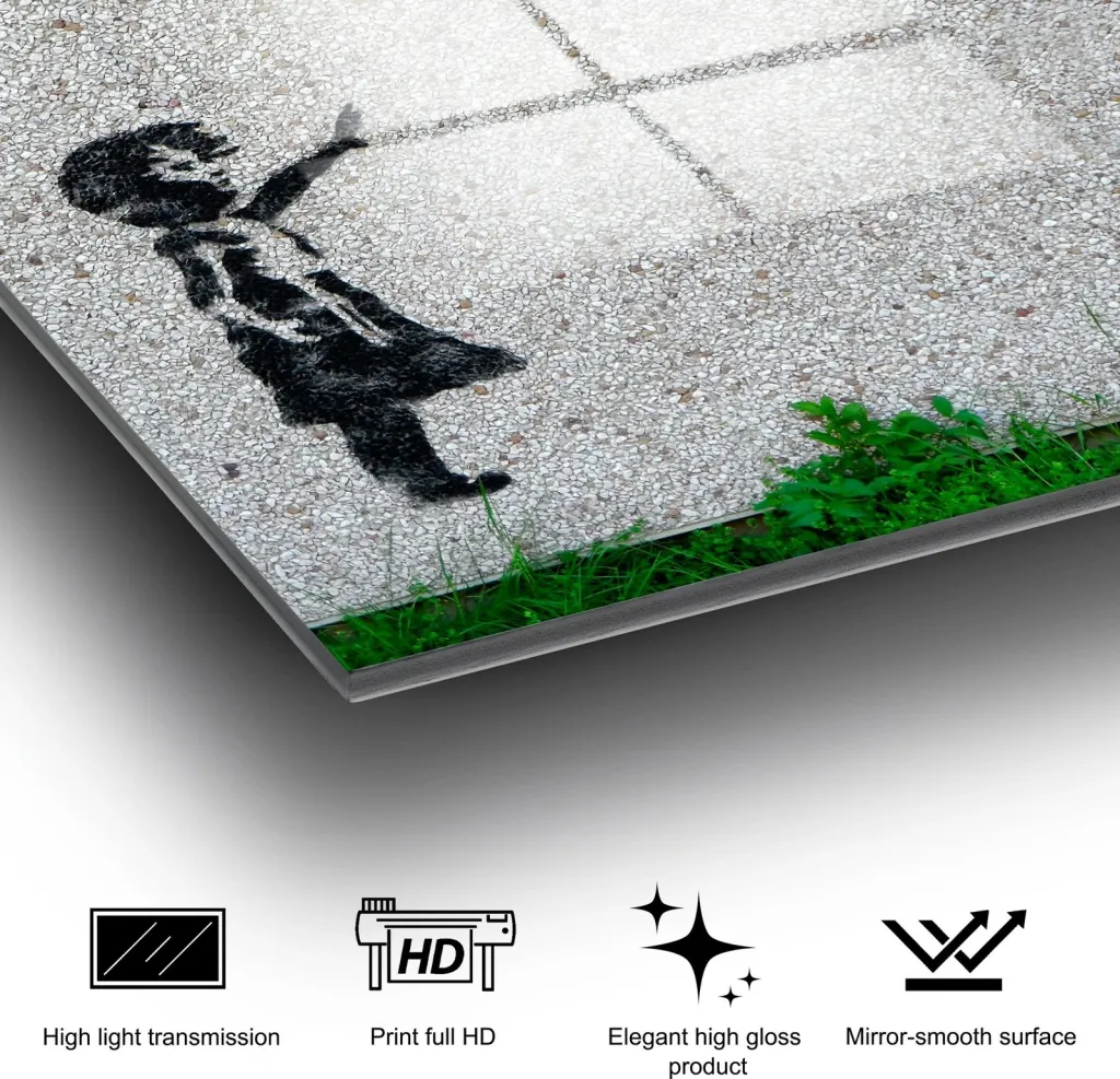 Pikturë dekorative prej xhami të temperuar, Wallity, UV-019, 50x70cm - 1