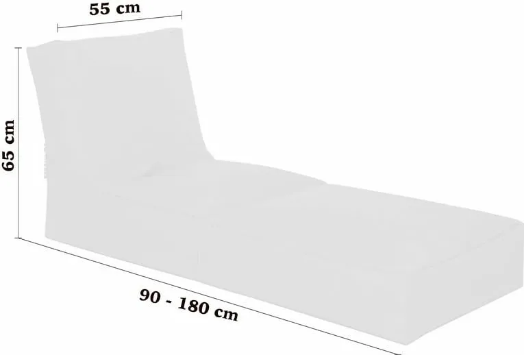 Puf kopshti rozë, Atelier del Sofa, Siesta Sofa Bed Pouf - 1