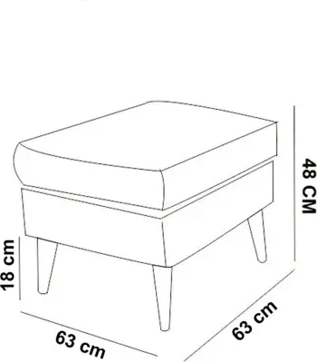 Puf Sofia, ngjyrë kaltër e errët, Tuffet Atelier del Sofa