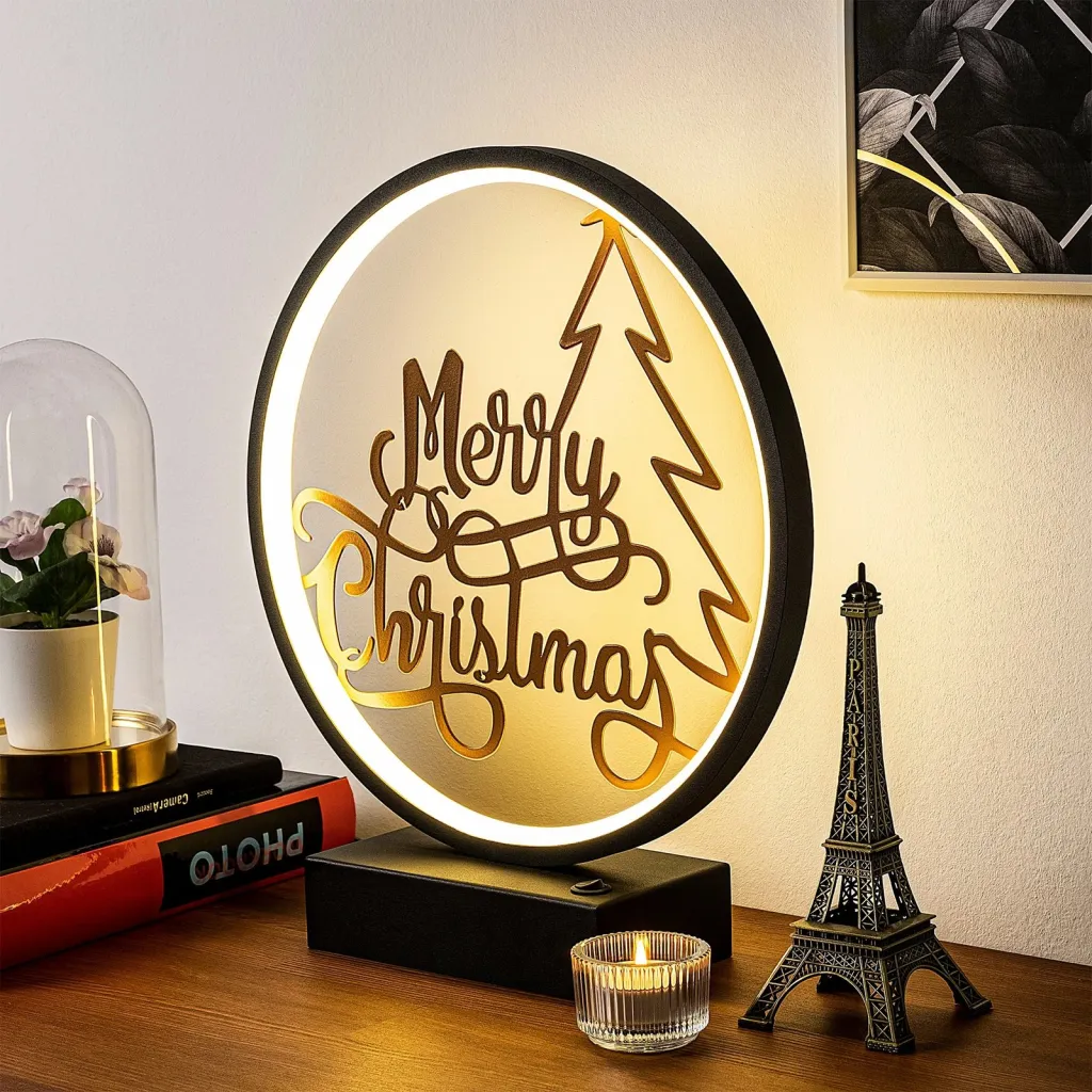 Llambë tavoline Opviq, XMAS2, e zezë dhe bakri - 2