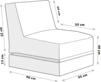 Jastëk kopshti për ulje dhe shtrirje, ngjyrë mink, Siesta, Atelier del Sofa