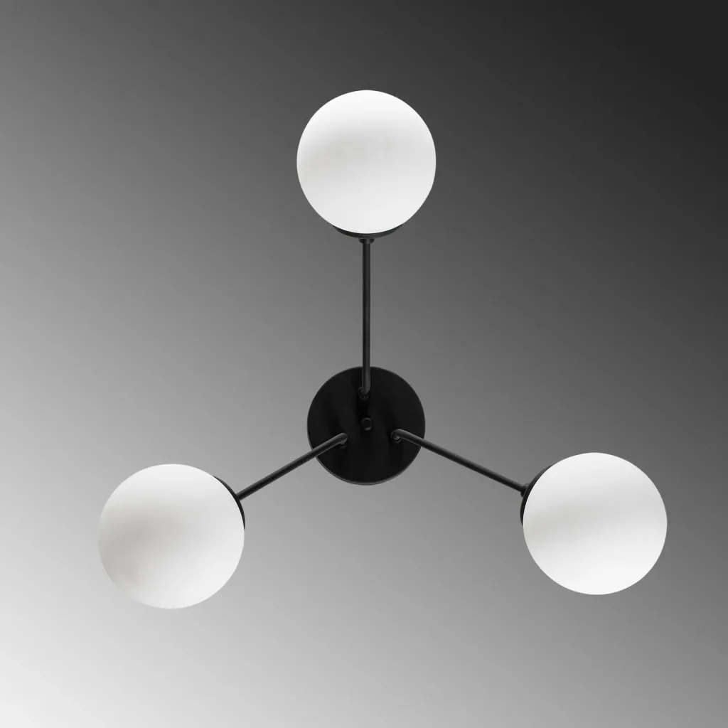 Llambë tavani Opviq, Orion - 13955, ngjyrë e zezë - 8