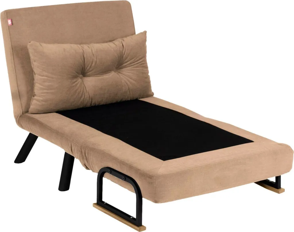 Krevate-kolltuk një vendësh Sando, kafe e çelët, Atelier del Sofa - 4