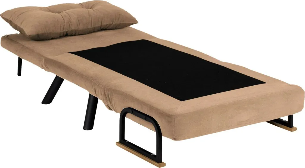 Krevate-kolltuk një vendësh Sando, kafe e çelët, Atelier del Sofa - 5