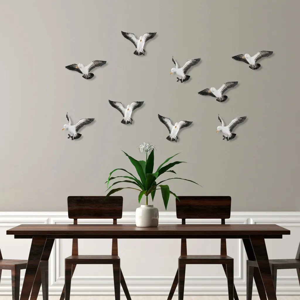 Objekt dekorativ Aberto Design, BIRDS 2, shumëngjyrësh, set 3 copë - 4