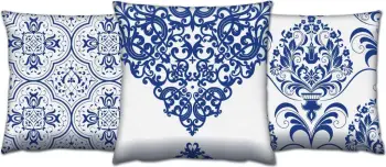 Set jastëkësh dekorativ (3 copë), Aberto Design, AC-4670-4672-4671