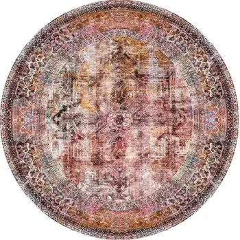 Qilim rrumbullakët, shumëngjyrësh, Conceptum Hypnose Fusion Chenille, 230 cm AL 101