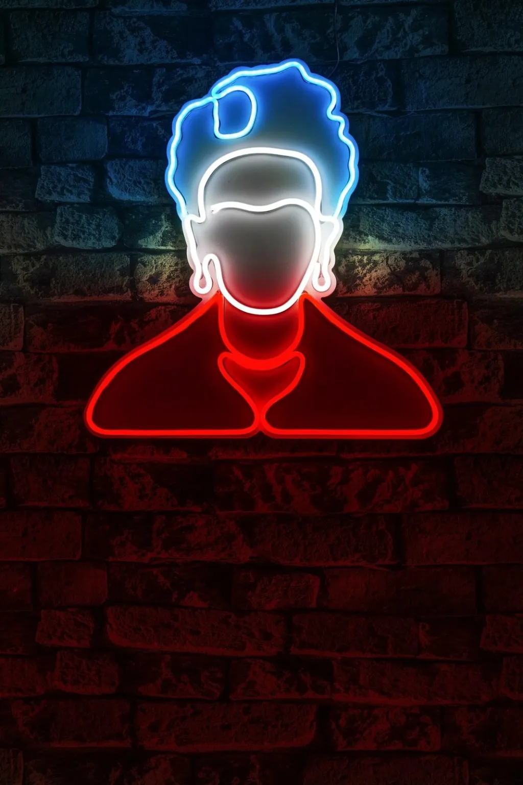 Dritë dekorative LED plastike, Frida Kahlo, e bardhë, e kuqe, e kaltër - 5