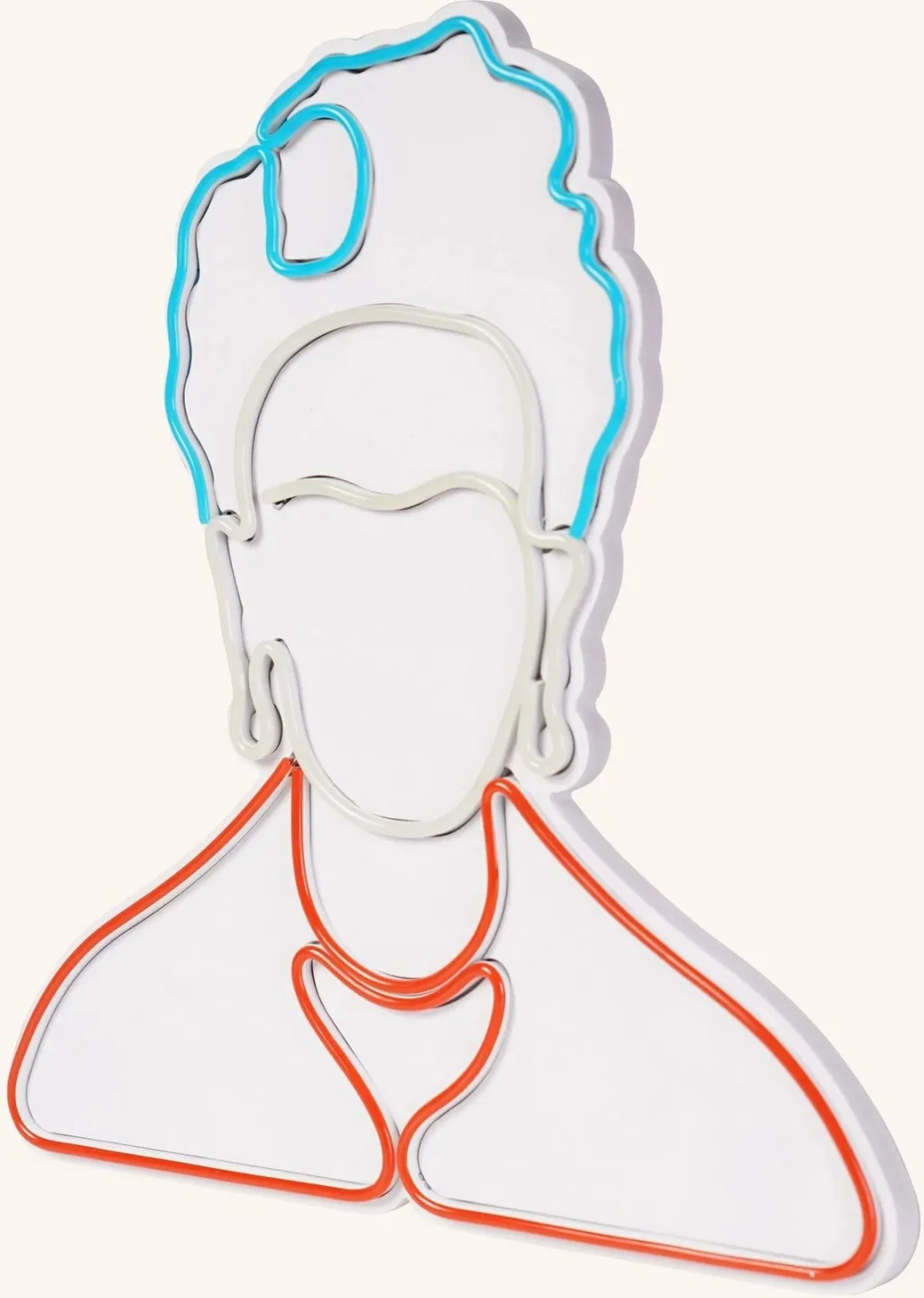 Dritë dekorative LED plastike, Frida Kahlo, e bardhë, e kuqe, e kaltër - 8
