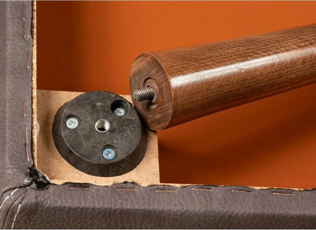 Puf Atelier del Sofa, ngjyrë e kuqe Claret, Urga - 1