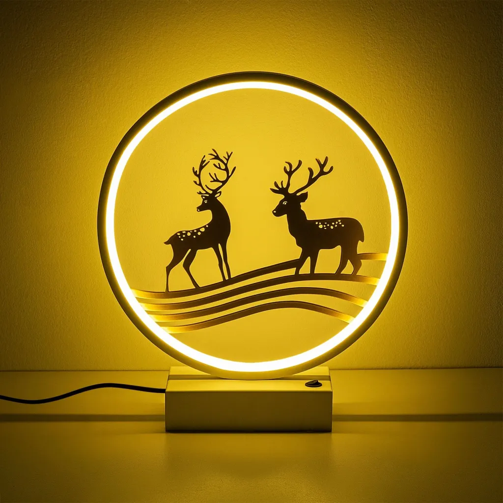 Llambë tavoline Opviq, XMAS14, e bardhë dhe e artë - 7