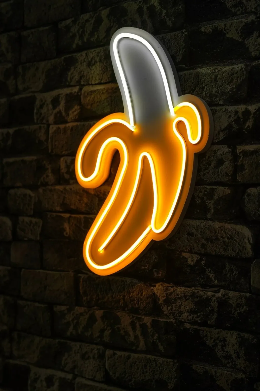Dritë dekorative LED plastike, banane, e verdhë-bardhë - 3