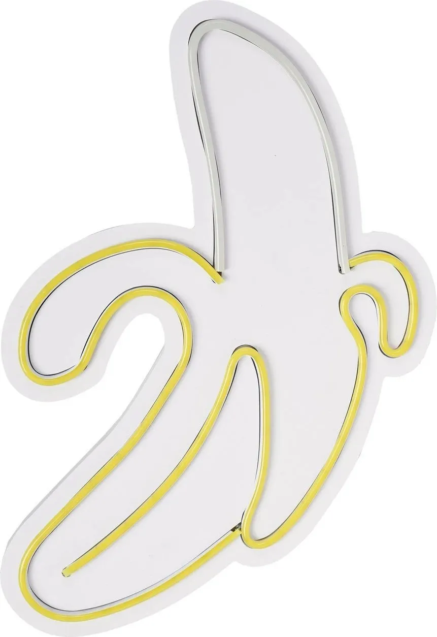 Dritë dekorative LED plastike, banane, e verdhë-bardhë - 6