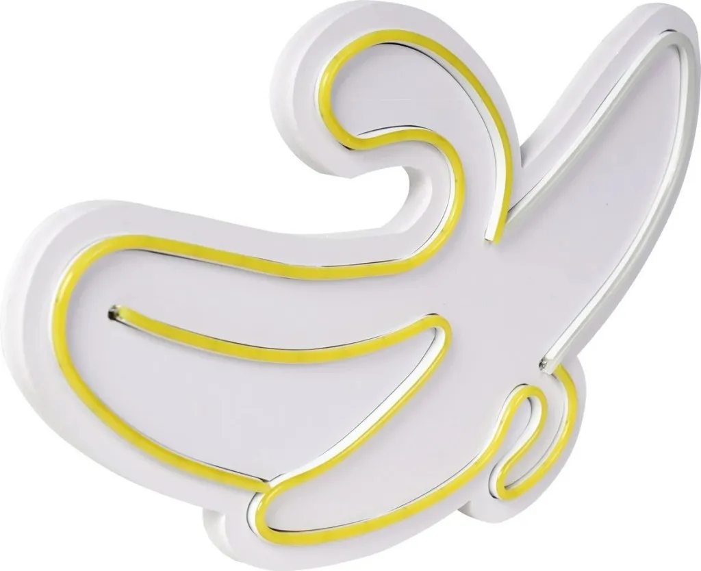 Dritë dekorative LED plastike, banane, e verdhë-bardhë - 7